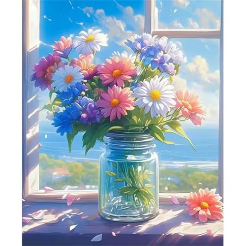 Puzzle für Erwachsene 500 Teile schwer schwierig herausfordernde Jigsaw Puzzle 500 Teile, Kreative Unterhaltung Klassische Puzzles Erwachsene, Home Dekor Puzzles Sunshine Ocean Vase von Tainrun