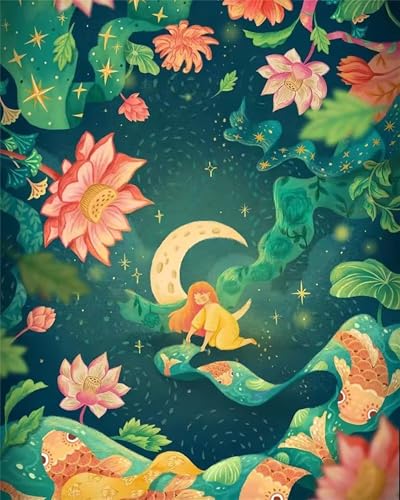 Puzzle für Erwachsene 60 Teile schwer schwierig herausfordernde Jigsaw Puzzle 60 Teile, Kreative Unterhaltung Klassische Puzzles Erwachsene, Home Dekor Puzzles Karikatur Lotus Koi von Tainrun