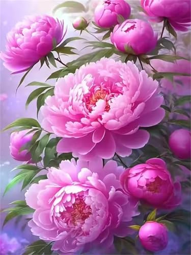 Rosa Pfingstrose Jigsaw Puzzles for Adults 500 Jigsaw Puzzles Adults,500 Pieces Puzzle Educational Challenge Toy Games Beautiful Home Decoration Puzzle von Tainrun