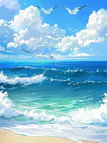 Seemöwe Jigsaw Puzzles for Adults 200 Jigsaw Puzzles Adults,200 Pieces Puzzle Educational Challenge Toy Games Beautiful Home Decoration Puzzle von Tainrun