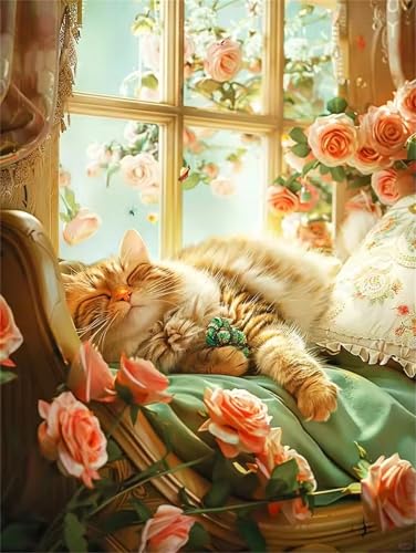 Sofa Katze Jigsaw Puzzles for Adults 1500 Jigsaw Puzzles Adults,1500 Pieces Puzzle Educational Challenge Toy Games Beautiful Home Decoration Puzzle von Tainrun
