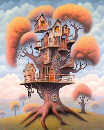 Tree House Jigsaw Puzzles for Adults 120 Jigsaw Puzzles Adults,120 Pieces Puzzle Educational Challenge Toy Games Beautiful Home Decoration Puzzle von Tainrun