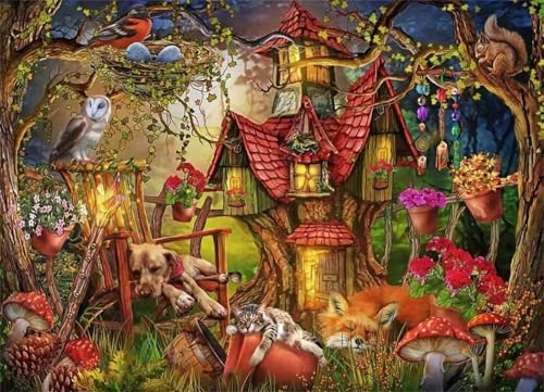 Waldtier Jigsaw Puzzles for Adults 120 Jigsaw Puzzles Adults,120 Pieces Puzzle Educational Challenge Toy Games Beautiful Home Decoration Puzzle von Tainrun