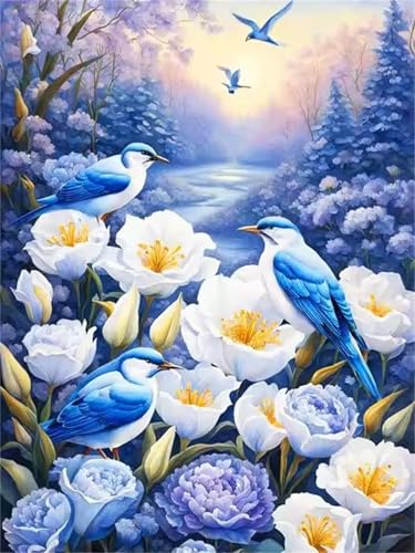 Winter Vögel Blumen Jigsaw Puzzles for Adults 1200 Jigsaw Puzzles Adults,1200 Pieces Puzzle Educational Challenge Toy Games Beautiful Home Decoration Puzzle von Tainrun