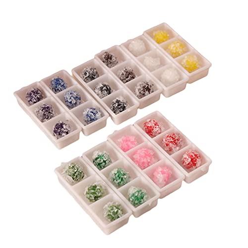 Tainrunse Farbige Bonbons, angenehme Haptik, mehrfarbig, Miniatur-Bonbons, Süßigkeiten, zum Dekorieren von detaillierten Sets von Tainrunse