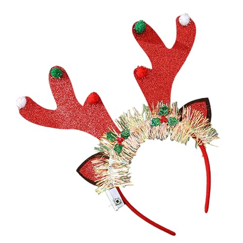 Tainrunse Festliches Party-Stirnband, Weihnachts-Stirnband, festliche Party-Kopfbedeckung für Feiertagsfeiern I von Tainrunse