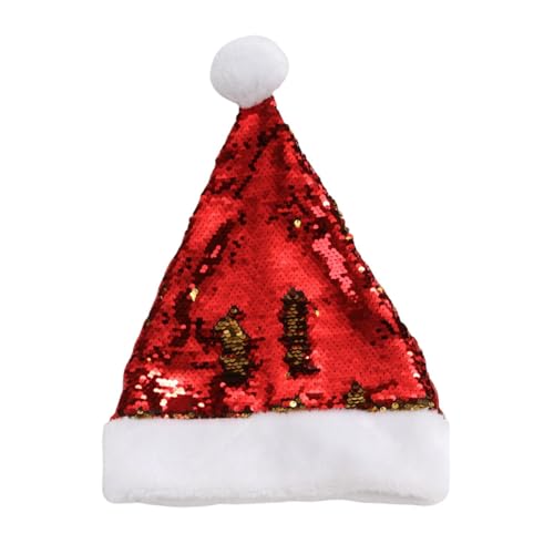 Tainrunse Kostüm Hut Unisex Weihnachten Pailletten Hut Verschleißfest kompatibel mit Familie Golden von Tainrunse