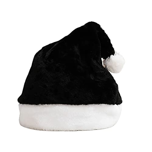 Tainrunse Weihnachtsmütze aus Plüsch, auffällig, festlich, verschleißfest, Schwarz Tainrunse Weihnachtsmütze aus Plüsch, auffällig, festlich, verschleißfest, Schwarz von Tainrunse