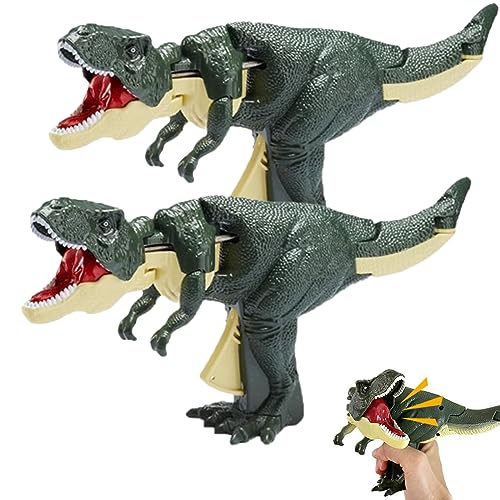 BiteFury The T-REX, Trigger The T-REX, Fun Interactive Dinosaur Grabber Toy, Squeeze Trigger for Movable Body Parts, Cool Toy Gifts for Kids Birthdays Christmas(2pcs Large with Sound) von Takezuaa