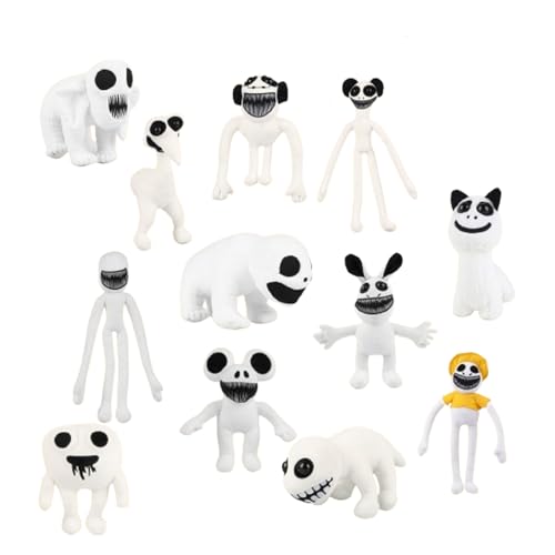 Takezuaa 12Stück Zo-onomaly Plüsch Verzerrte Puppen der Zoo-Serie,Horror Spiel Zooanomaly Plüsch Puppe,Kreative und Einzigartige Plüschspielwaren,Figuren der Serie zur Kinderzimmerdekoration von Takezuaa