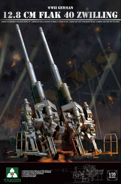 12,8 cm Flak 40 Zwilling 12,8 cm Flak 40 Zwilling von Takom