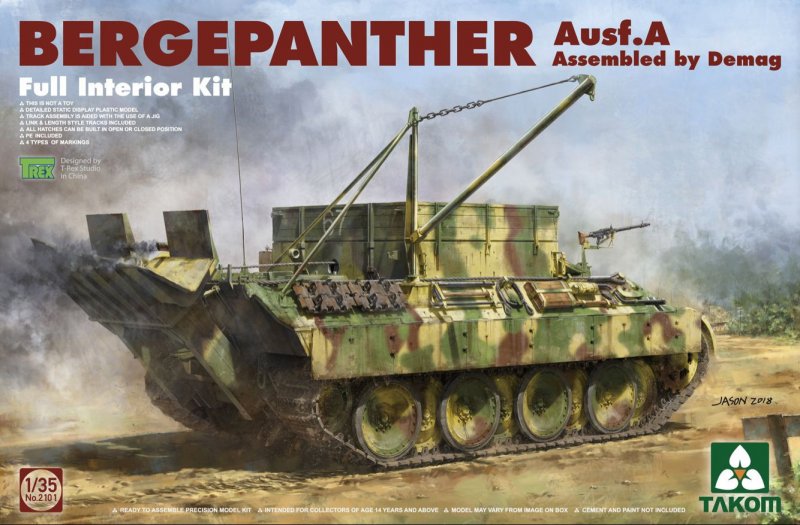 Bergepanther Ausf.A Assembled by Demag production w/full interior Bergepanther Ausf.A Assembled by Demag production w/full interior von Takom