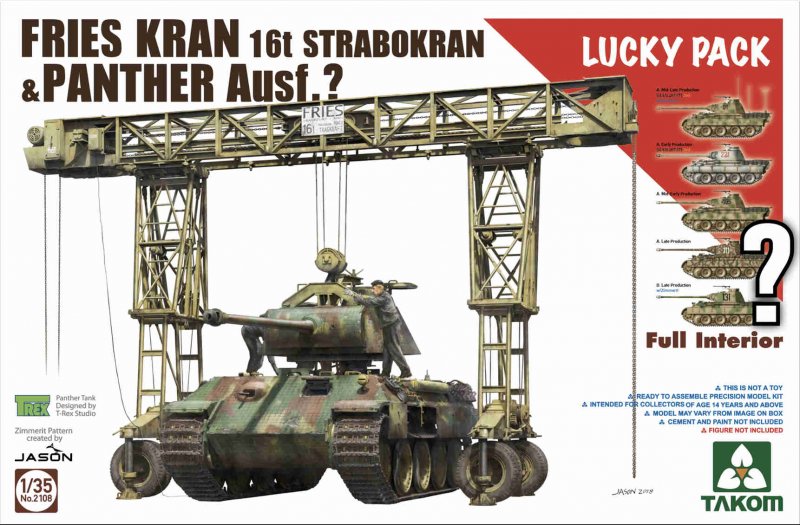 FRIES KRAN 16t Strabokran1943/44 & Panther FRIES KRAN 16t Strabokran1943/44 & Panther von Takom