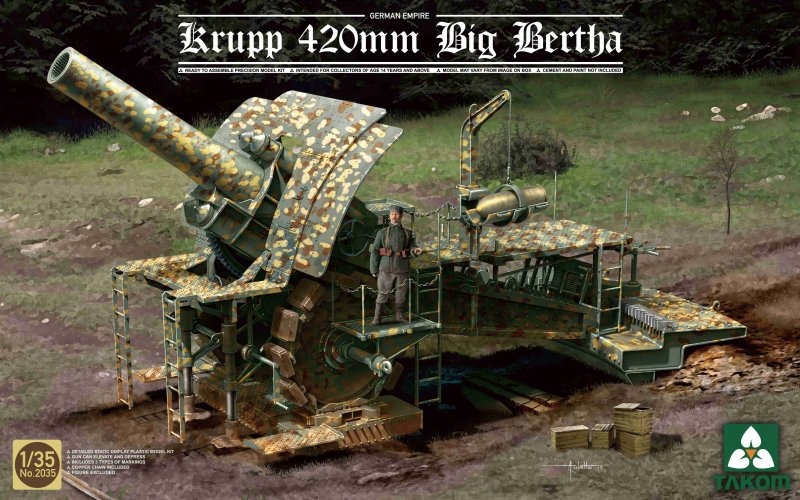 German Empire 420mm Big Bertha German Empire 420mm Big Bertha von Takom