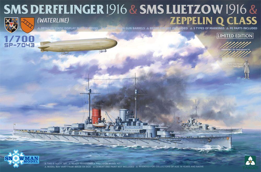 SMS Derfflinger 1916 & SMS Luetzow 1916 & Zeppelin Q CLASS - Limted Edition SMS Derfflinger 1916 & SMS Luetzow 1916 & Zeppelin Q CLASS - Limted Edition von Takom