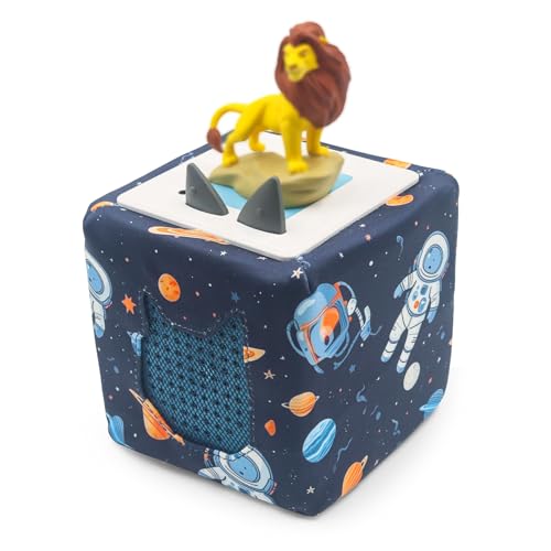 Taladad für Toniebox Bezug, Schutzhülle Case Schutzfolie,Schutzcover Bezug for Toniebox Speaker Hülle Bezug Toniebox Starter Zubehör Schutzhüllen(Astronauten) von Taladad