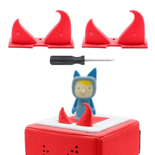 für Toniebox Ersatz Ohren, Ersatzteile für Tonies Lautstärketaste, nur äußere Ohren(Design by Devil),2 Stücken (Rot) von Taladad