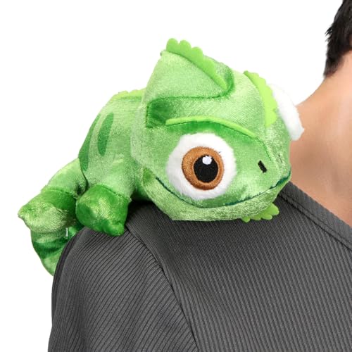 Kuscheltier Magnetische Schulter Der Chamäleon Kuscheltiere,Chameleon Tiere Plüschtier Plüschpuppe Kostüm,Geschenk für Jungen Mädchen Kinder Damen Geburtstag Weihnachten von TaleMoon