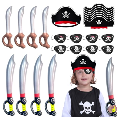 TaleMoon Piraten Kindergeburtstag, Piraten Augenklappe Kinder, Piraten Hut Kinder, Piratensäbel, Piraten Zubehör, Geschenkboxen für Mädchen Jungen, Halloween Adventskalender Kindergeburtstag Deko TaleMoon Piraten Kindergeburtstag, Piraten Augenklappe Kinder, Piraten Hut Kinder, Piratensäbel, Piraten Zubehör, Geschenkboxen für Mädchen Jungen, Halloween Adventskalender Kindergeburtstag Deko von TaleMoon