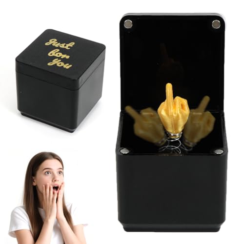 TaleMoon Mittelfinger Box Geschenk,Mittelfinger Prank Surprise Box für Erwachsene Büro und Wohnkultur,Nervige Geschenk,Lustige Geburtstag Weihnachten Hand Prank Pop Up Gift with Box TaleMoon Mittelfinger Box Geschenk,Mittelfinger Prank Surprise Box für Erwachsene Büro und Wohnkultur,Nervige Geschenk,Lustige Geburtstag Weihnachten Hand Prank Pop Up Gift with Box von TaleMoon