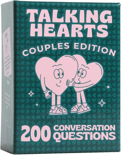 Talking Hearts Gesprächskarten – Kartenspiel für Paare, ab 16 Jahren, für Date-Nächte & Reiseabenteuer, tolles Valentinstagsgeschenk für Paare, 200 Fragen & 2 Wildkarten, Tauchen Sie ein in tiefere Talking Hearts Gesprächskarten – Kartenspiel für Paare, ab 16 Jahren, für Date-Nächte & Reiseabenteuer, tolles Valentinstagsgeschenk für Paare, 200 Fragen & 2 Wildkarten, Tauchen Sie ein in tiefere von Talking Hearts