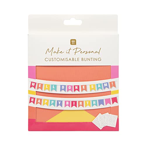 Personalisierbare Party-Wimpelkette für Kinder oder Erwachsene | Schreiben Sie personalisiertes Alter, Namen oder Anlass mit Alphabet-Aufklebern, 3 m – hergestellt von Talking Tables Personalisierbare Party-Wimpelkette für Kinder oder Erwachsene | Schreiben Sie personalisiertes Alter, Namen oder Anlass mit Alphabet-Aufklebern, 3 m – hergestellt von Talking Tables von Talking Tables