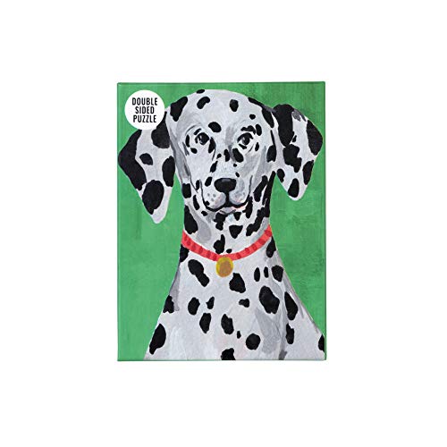 Talking Tables 100-teiliges grünes doppelseitiges dalmatinisches Hundepuzzle & Poster | Illustrierte Haustiere, Tier | Für Kinder, Erwachsene, Hundeliebhaber, zu Hause, Lockdown, Geburtstagsgeschenk, von Talking Tables