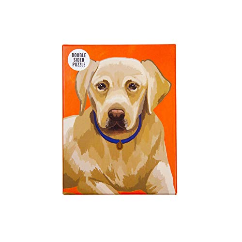 Talking Tables 100-teiliges orangefarbenes Poster |Haustiere, Tier | Für Kinder, Erwachsene, Hundeliebhaber, Geburtstagsgeschenk, Weihnachten, Orange Doppelseitiges Labrador-Hundepuzzle von Talking Tables