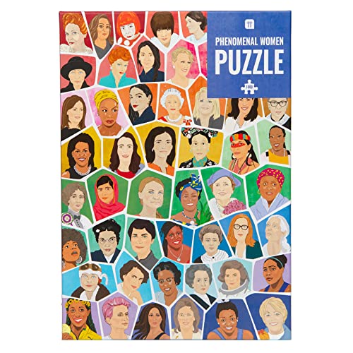 Talking Tables 1000 Piece Puzzle of Inspirational Women in History with Mosaic Rainbow Illustrated Design | Birthday Present, Feminist Gifts for Her von Talking Tables