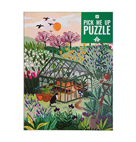 Talking Tables 1000-teiliges Gartenpuzzle - mit passendem Poster & Quizblatt | Buntes illustriertes Design, britische Blumen, Geburtstagsgeschenk, Geschenke für Gärtner, Wandkunst von Talking Tables