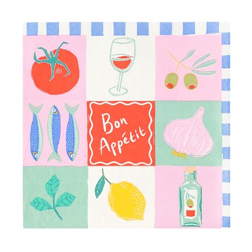 Talking Tables 20 x Sommer Servietten aus recyceltem Papier für Picknicks & Outdoor-Essen, umweltfreundlich & recycelbar, ideal für Geburtstagsbuffets, Hochzeiten, Grillabende, 3-lagig 33 cm Talking Tables 20 x Sommer Servietten aus recyceltem Papier für Picknicks & Outdoor-Essen, umweltfreundlich & recycelbar, ideal für Geburtstagsbuffets, Hochzeiten, Grillabende, 3-lagig 33 cm von Talking Tables
