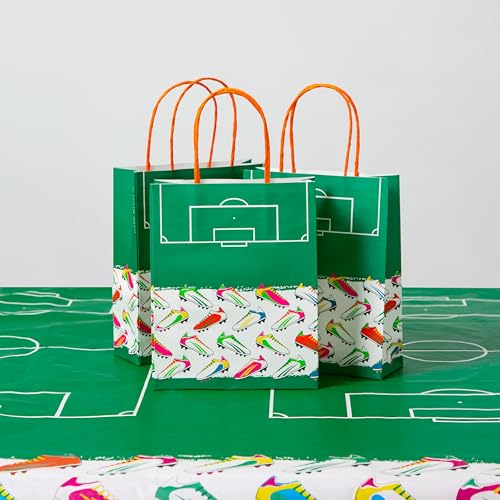 Talking Tables Fußball Partytüten mit Griffen für Kinder Jungen Mädchen | 8 Stück recycelbar und Einweg für Geschenk, Leckereien, Gastgeschenke, FIFA Weltmeisterschaft, Fußball Talking Tables Fußball Partytüten mit Griffen für Kinder Jungen Mädchen | 8 Stück recycelbar und Einweg für Geschenk, Leckereien, Gastgeschenke, FIFA Weltmeisterschaft, Fußball von Talking Tables