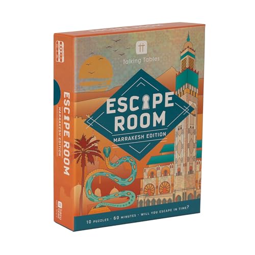 Talking Tables Marrakesh Edition Escape Room Game Video Intro, Heat Reacting Technology, Puzzles, Secret Santa, Spieleabend, Geburtstag, Dinner Party, ab 14 Jahren Talking Tables Marrakesh Edition Escape Room Game Video Intro, Heat Reacting Technology, Puzzles, Secret Santa, Spieleabend, Geburtstag, Dinner Party, ab 14 Jahren von Talking Tables