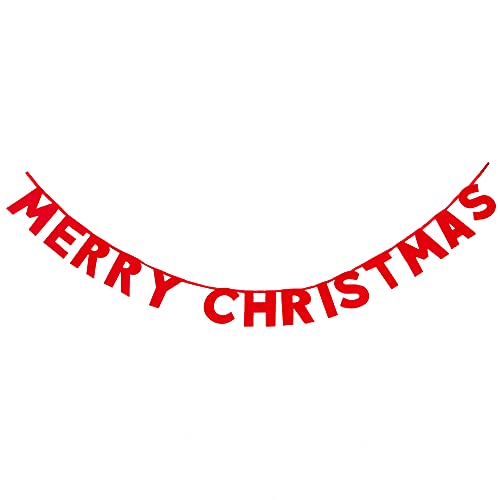 Talking Tables Merry Christmas Girlande Dekoration mit roten Glitzerbuchstaben | Wimpelkette für Weihnachtsfeier, Festival, Wohnkultur, Kamin, Wand Talking Tables Merry Christmas Girlande Dekoration mit roten Glitzerbuchstaben | Wimpelkette für Weihnachtsfeier, Festival, Wohnkultur, Kamin, Wand von Talking Tables