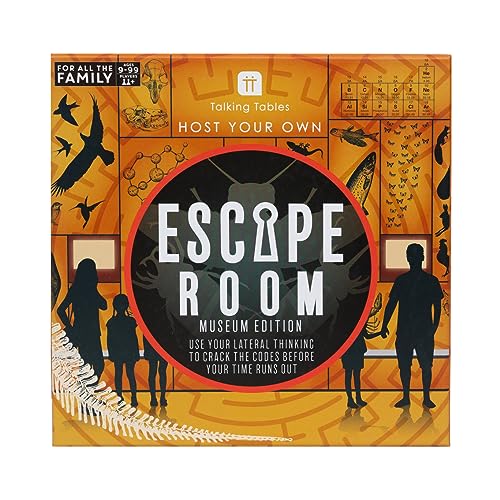 Talking Tables Museum Escape Room Spiel Geschenk für Kinder, Löse einzigartige Rätsel und Codes, um rechtzeitig den Ausgang zu finden! Interaktives Spiel für die ganze Familie ab 9 Jahren, 2+6 Spieler Talking Tables Museum Escape Room Spiel Geschenk für Kinder, Löse einzigartige Rätsel und Codes, um rechtzeitig den Ausgang zu finden! Interaktives Spiel für die ganze Familie ab 9 Jahren, 2+6 Spieler von Talking Tables