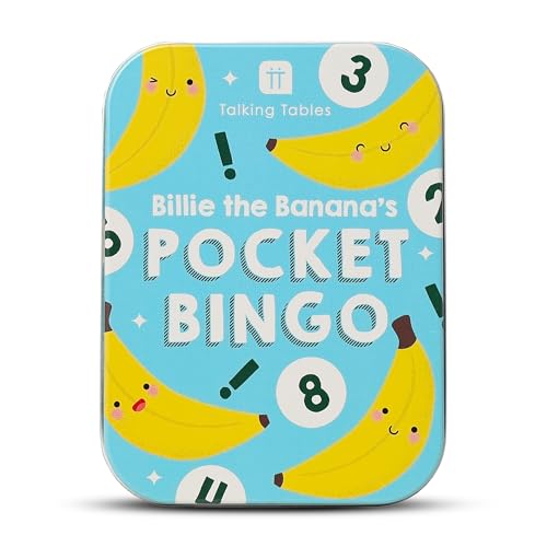 Talking Tables Reisespiele für Kinder, Familien-Bingo-Spiel im Taschenformat, Kartenspiele, Geschenke, Geburtstag, kleiner Weihnachtsstrumpf, Autofahrten, plastikfrei, Spieler ab 2 Jahren, ab 5 Jahren Talking Tables Reisespiele für Kinder, Familien-Bingo-Spiel im Taschenformat, Kartenspiele, Geschenke, Geburtstag, kleiner Weihnachtsstrumpf, Autofahrten, plastikfrei, Spieler ab 2 Jahren, ab 5 Jahren von Talking Tables