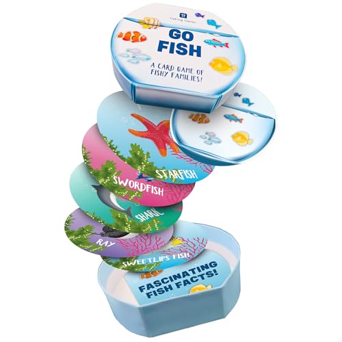 Talking Tables Reisespiele für Kinder, lehrreiches Kartenspiel „Go Fish“ für die ganze Familie, Autofahrten, Taschenformat, Geschenke, Geburtstag, Weihnachten, plastikfrei, ab 2 Jahren, ab 5 Jahren Talking Tables Reisespiele für Kinder, lehrreiches Kartenspiel „Go Fish“ für die ganze Familie, Autofahrten, Taschenformat, Geschenke, Geburtstag, Weihnachten, plastikfrei, ab 2 Jahren, ab 5 Jahren von Talking Tables