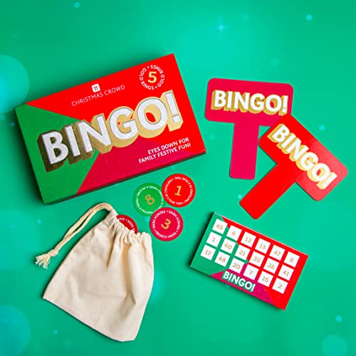 Talking Tables Weihnachts-Bingo-Spiel | Lustige Weihnachtsversion für Familienspaß, Tischspiele für Kinder, Erwachsene, Büropartys, Strumpffüller, Geschenke für Sie oder Ihn Talking Tables Weihnachts-Bingo-Spiel | Lustige Weihnachtsversion für Familienspaß, Tischspiele für Kinder, Erwachsene, Büropartys, Strumpffüller, Geschenke für Sie oder Ihn von Talking Tables