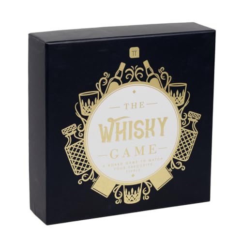 Talking Tables WHISKEY-GAME Whisky Themen Trivia Brettspiel, Erwachsenen Spiele Nacht, schwarz von Talking Tables