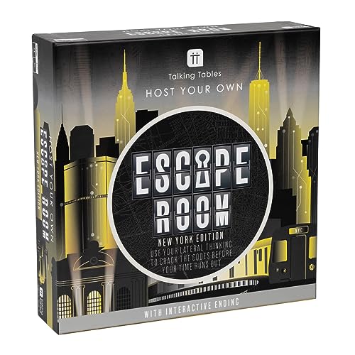 Talking Tables veranstalten Ihr eigenes Escape Room-Spiel New York Edition | Interaktives Spiel für die ganze Familie | Löse Rätsel und finde Hinweise, um rechtzeitig zu entkommen | 2-6 Spieler von Talking Tables