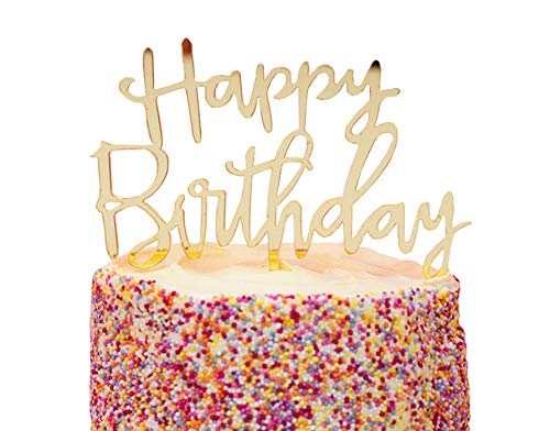 Wiederverwendbare Rosa Gold Happy Birthday Kuchendeckel Dekoration für Mädchen, Sie, Kinder, Erwachsene, Party Wiederverwendbare Rosa Gold Happy Birthday Kuchendeckel Dekoration für Mädchen, Sie, Kinder, Erwachsene, Party von Talking Tables