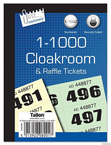 Atlona Schreibwaren Garderobe und Raffle Tickets 1-1000 Atlona Schreibwaren Garderobe und Raffle Tickets 1-1000 von Tallon