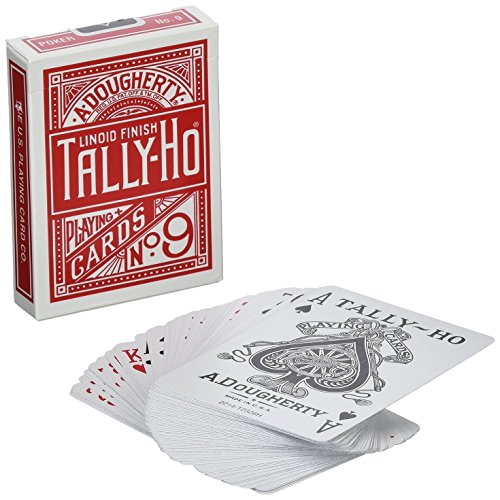 Tally Ho 1 Deck von No 9 Circle Zurück Standard Spielkarten (RED) von USPCC von Tally Ho
