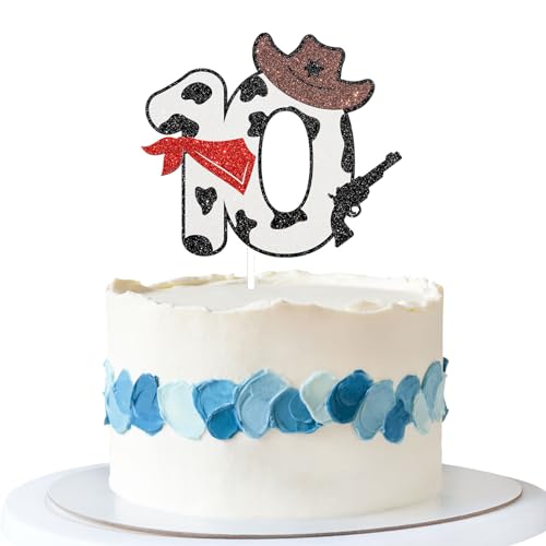 Talorine Cowboy 10th Birthday Cake Topper, My 10th Rodeo Birthday Party Decoration, Western World Little Cowboy Baby Shower Party Supplies Talorine Cowboy 10th Birthday Cake Topper, My 10th Rodeo Birthday Party Decoration, Western World Little Cowboy Baby Shower Party Supplies von Talorine
