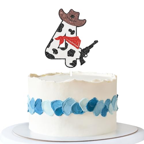 Talorine Cowboy 4. Geburtstag Kuchen Topper, My 4th Rodeo Geburtstag Party Dekoration, Western World Little Cowboy Baby Shower Party Supplies Talorine Cowboy 4. Geburtstag Kuchen Topper, My 4th Rodeo Geburtstag Party Dekoration, Western World Little Cowboy Baby Shower Party Supplies von Talorine