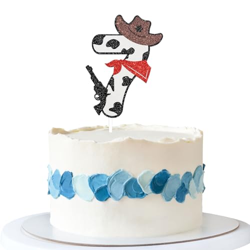 Talorine Cowboy 7th Birthday Cake Topper, My 7th Rodeo Birthday Party Decoration, Western World Little Cowboy Baby Shower Party Supplies Talorine Cowboy 7th Birthday Cake Topper, My 7th Rodeo Birthday Party Decoration, Western World Little Cowboy Baby Shower Party Supplies von Talorine