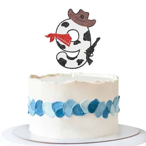 Talorine Cowboy 9. Geburtstag Kuchen Topper, My 9th Rodeo Geburtstag Party Dekoration, Western World Little Cowboy Baby Shower Party Supplies Talorine Cowboy 9. Geburtstag Kuchen Topper, My 9th Rodeo Geburtstag Party Dekoration, Western World Little Cowboy Baby Shower Party Supplies von Talorine