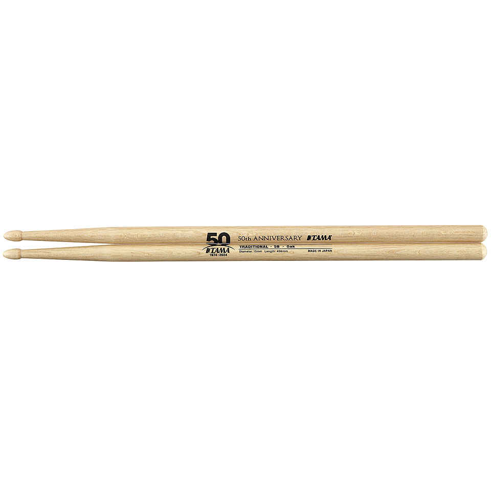 Tama 5B 50th Anniversary Oak Sticks Drumsticks von Tama