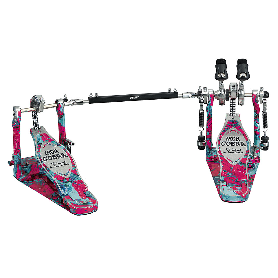 Tama Iron Cobra HP900PWMCS Coral Swirl Power Glide Double Pedal von Tama