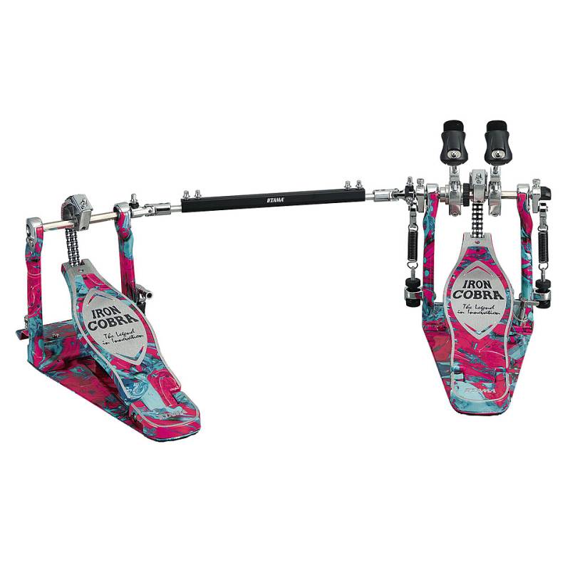 Tama Iron Cobra HP900PWMCS Coral Swirl Power Glide Double Pedal von Tama